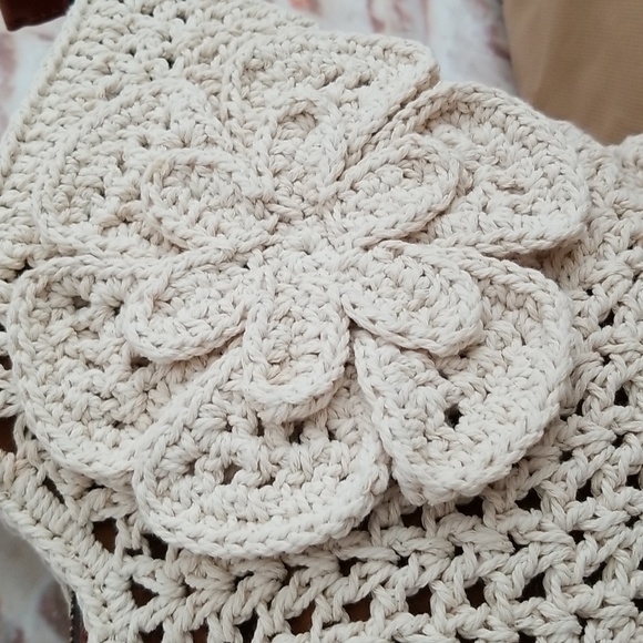 New Patricia Nash Mazara Crochet Tote Bag - Picture 4 of 14